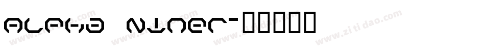 Alpha  Niner字体转换